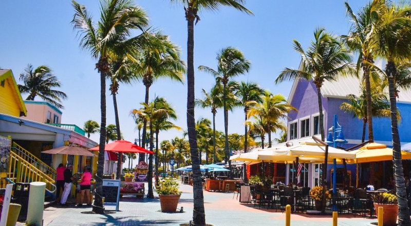 Times Square in Fort Myers Beach Times Square in Fort Myers Beach