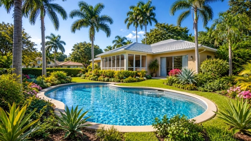 House with a Swimming Pool in Cape Coral, Florida House with a Swimming Pool in Cape Coral, Florida